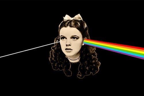 How the Texas Theatre advertised Dark Side of the Rainbow