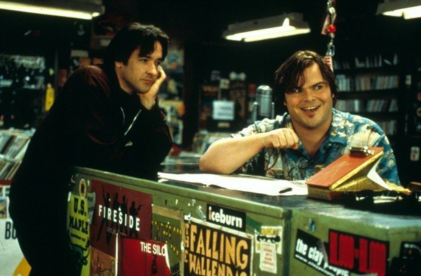 John Cusack and Jack Black in High Fidelity