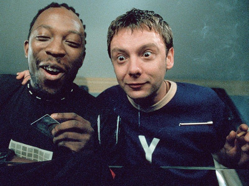 Shaun Parkes and John Simm in Human Traffic