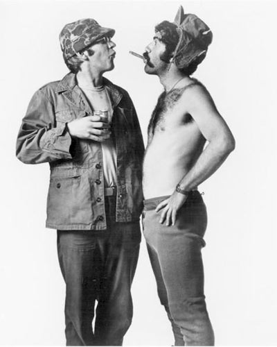 Donald Sutherland and Elliott Gould in a publicity shot for Mash