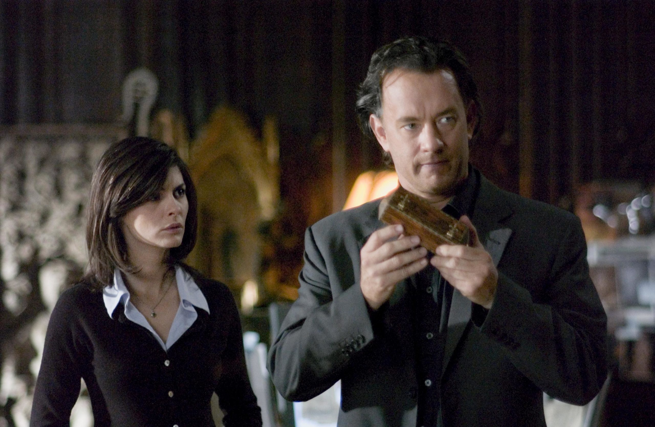 Audrey Tautou, Tom Hanks in The Da Vinci Code