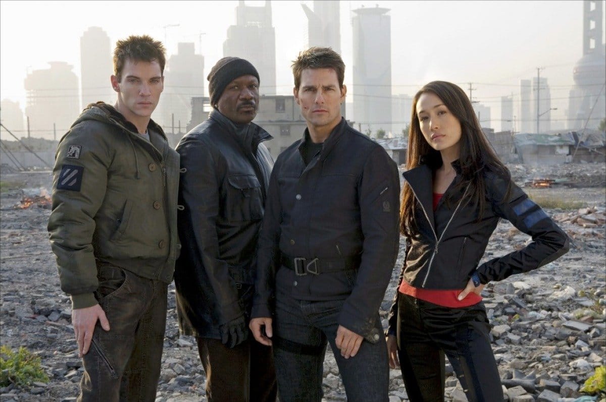 Jonathan Rhys Meyers, Ving Rhames, Tom Cruise and Maggie Q – the Mission Impossible team