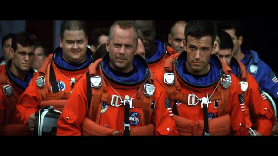 Bruce Willis and Ben Affleck in Armageddon