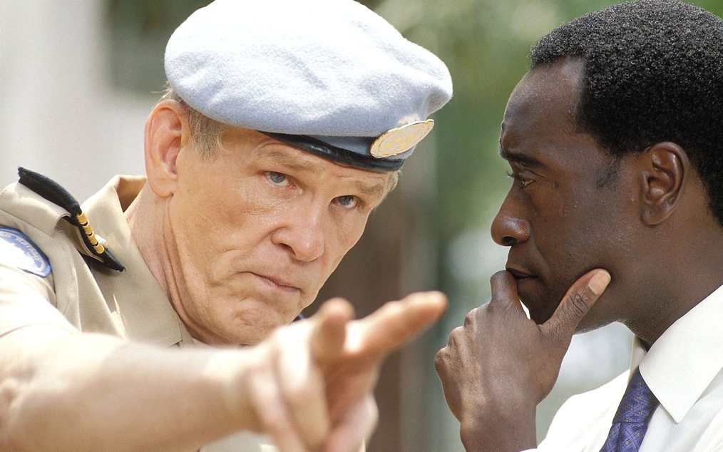Nick Nolte and Don Cheadle in Hotel Rwanda