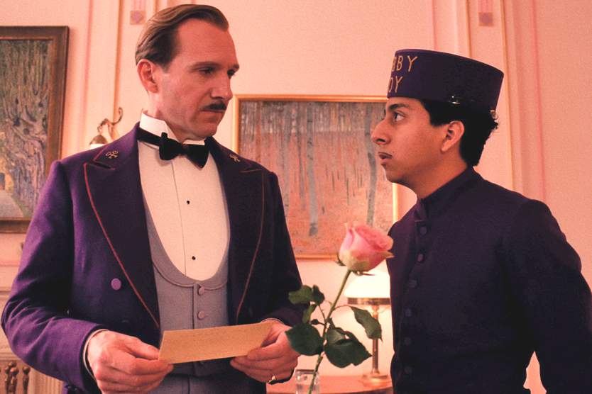 Ralph Fiennes and Tony Revolori in The Grand Budapest Hotel