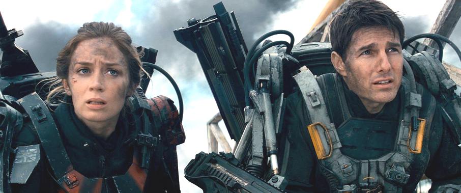 Emily Blunt and Tom Cruise in Edge of Tomorrow