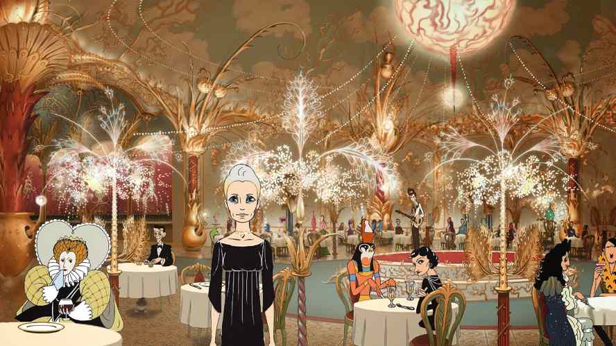The cartoonised Robin Wright in Ari Folman's The Congress