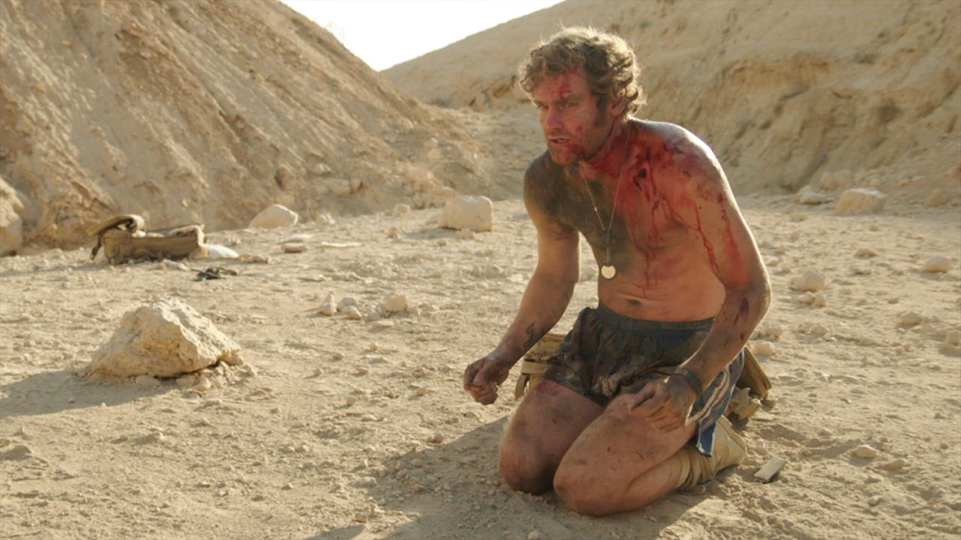 Mark Stanley as a soldier in a minefield in Kajaki