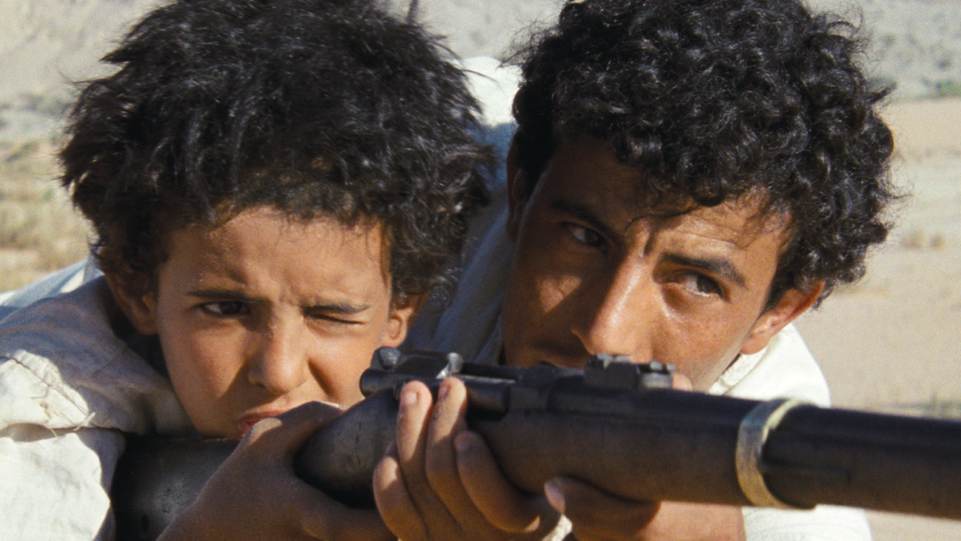 Jacir Eid and Hussein Salameh in Theeb (aka Wolf)