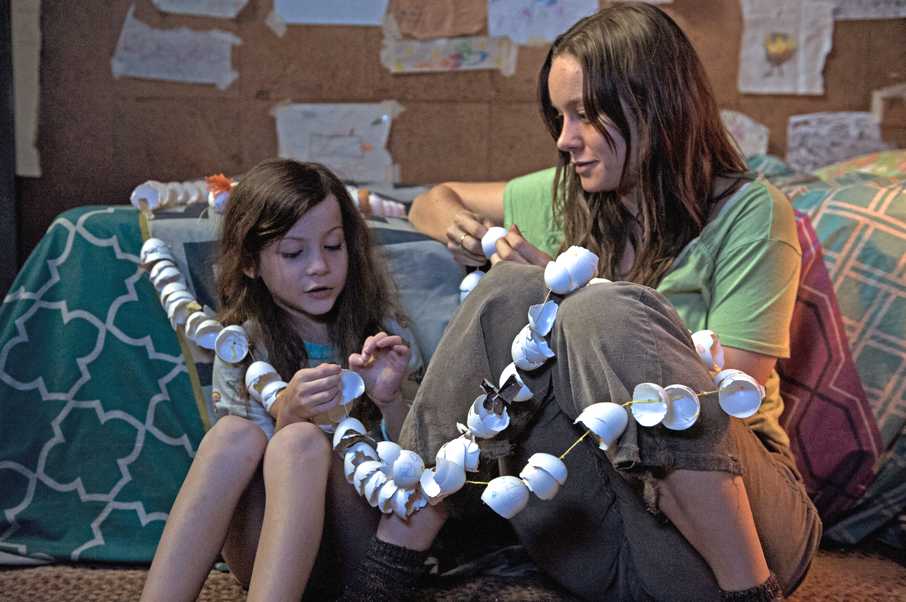 Jacob Tremblay and Brie Larson in Room