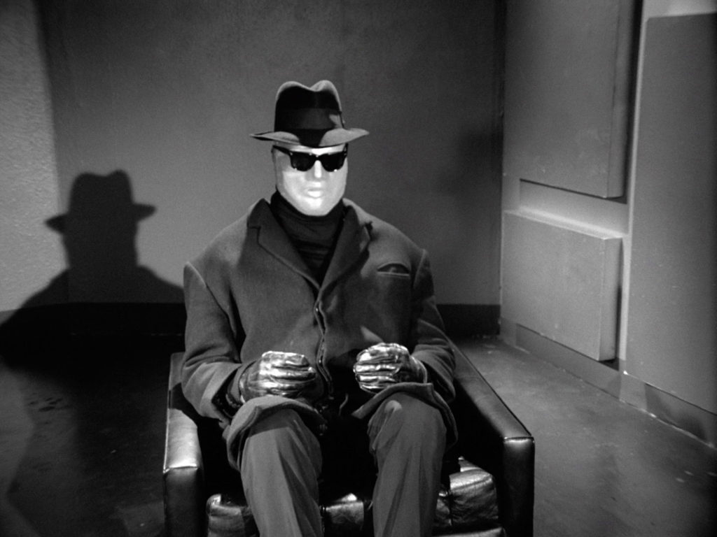 bandaged cybernaut in chair