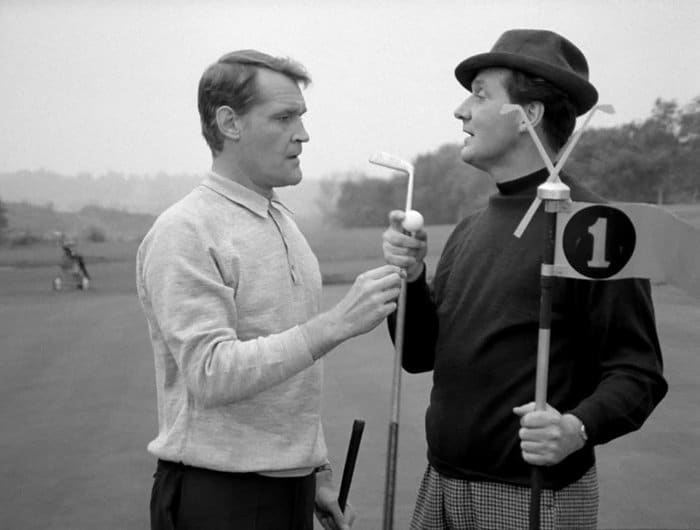 Patrick Allen and Patrick Macnee