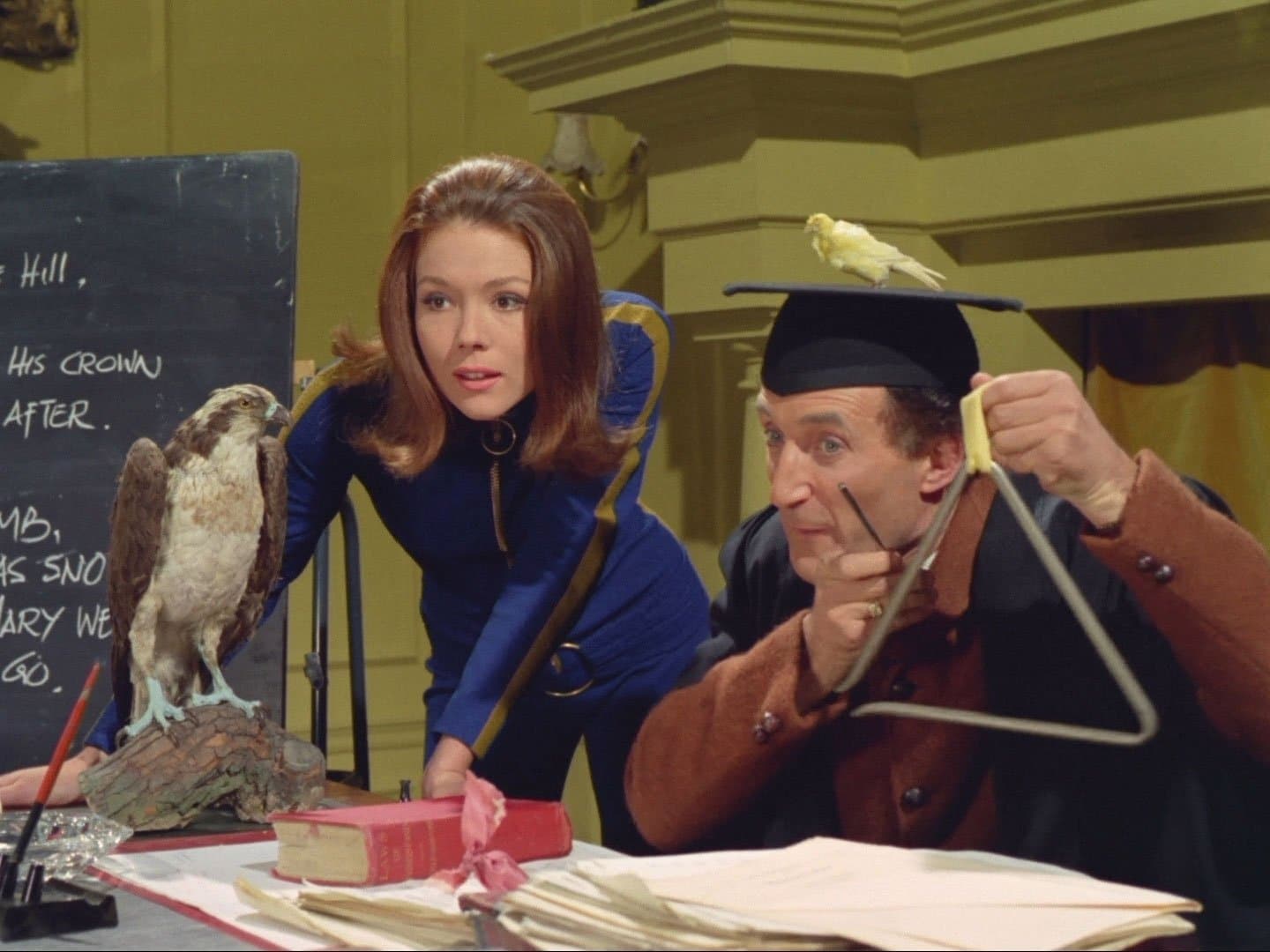 Diana Rigg and Ron Moody