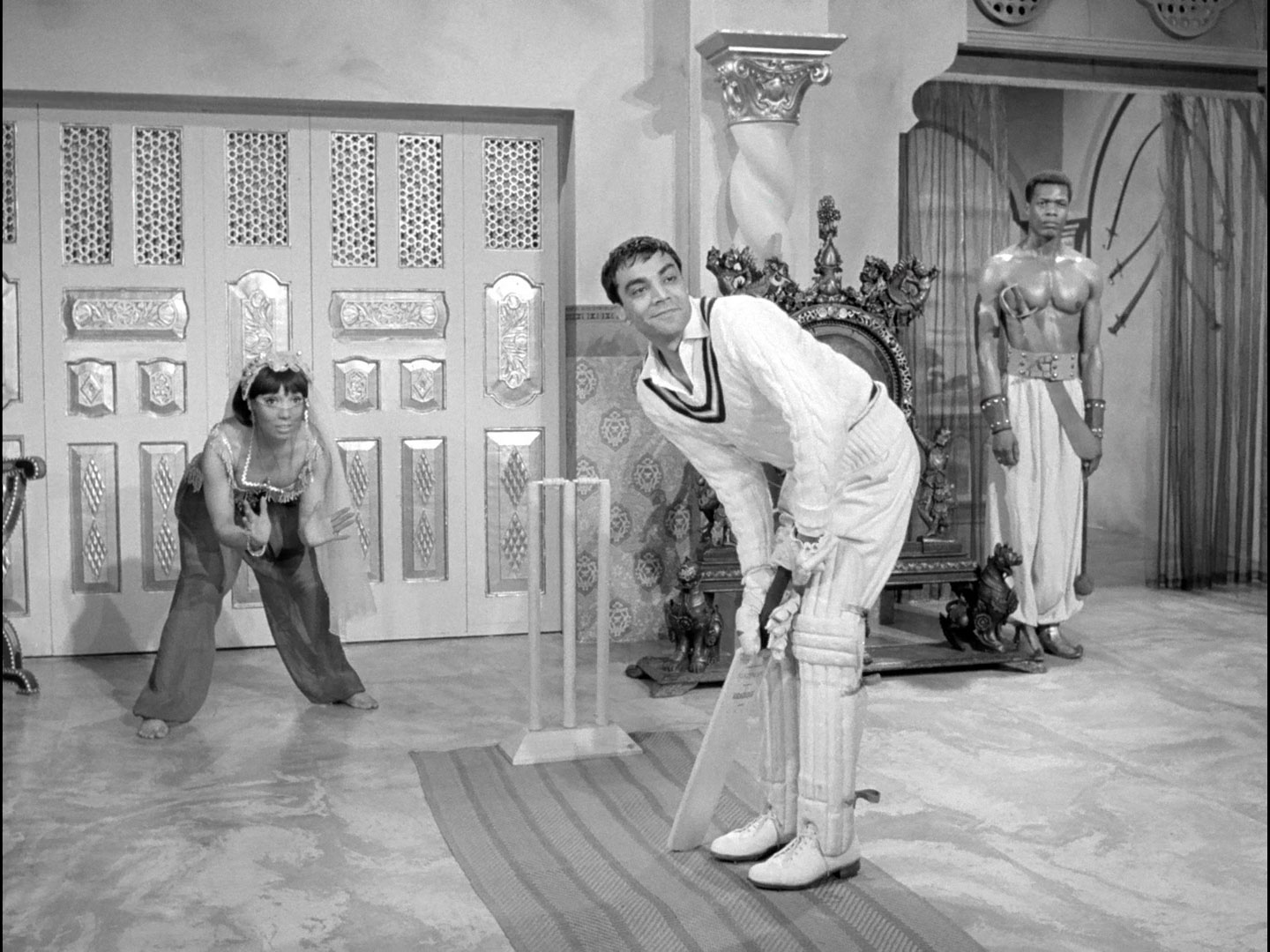 Prince Ali defends his wicket