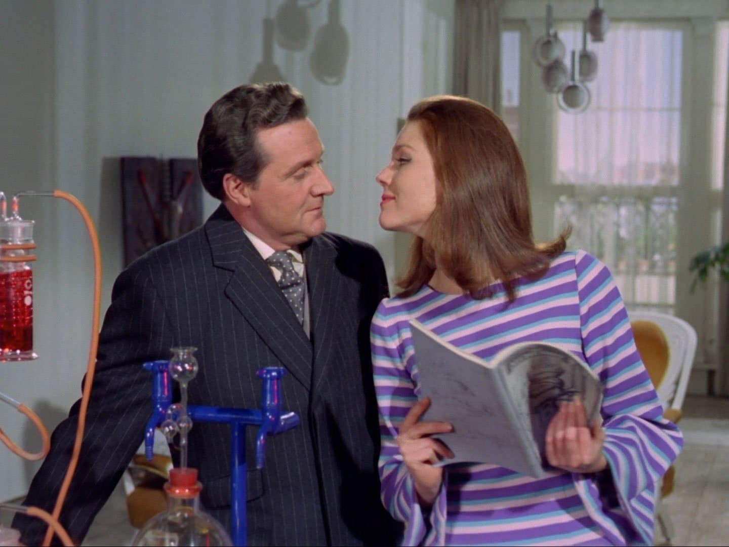 Steed and Pell with chemistry apparatus